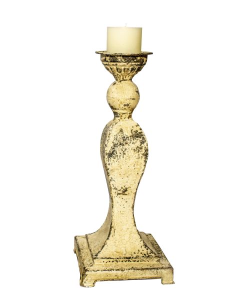 Candelabros Cilíndricos De Níquel Martillado Con Anillos Níquel Y Plata