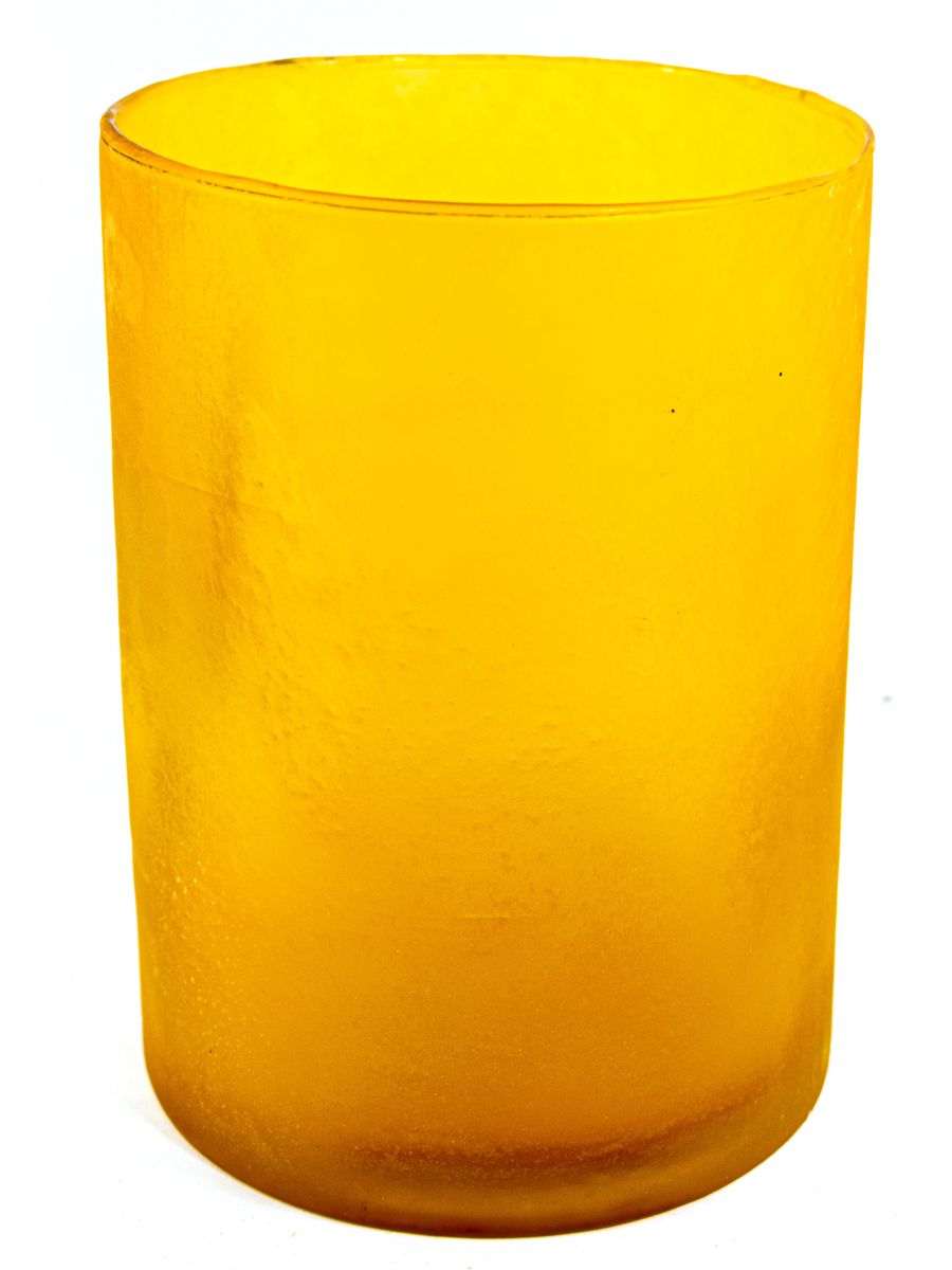 Fanal De Vidrio Color Ambar