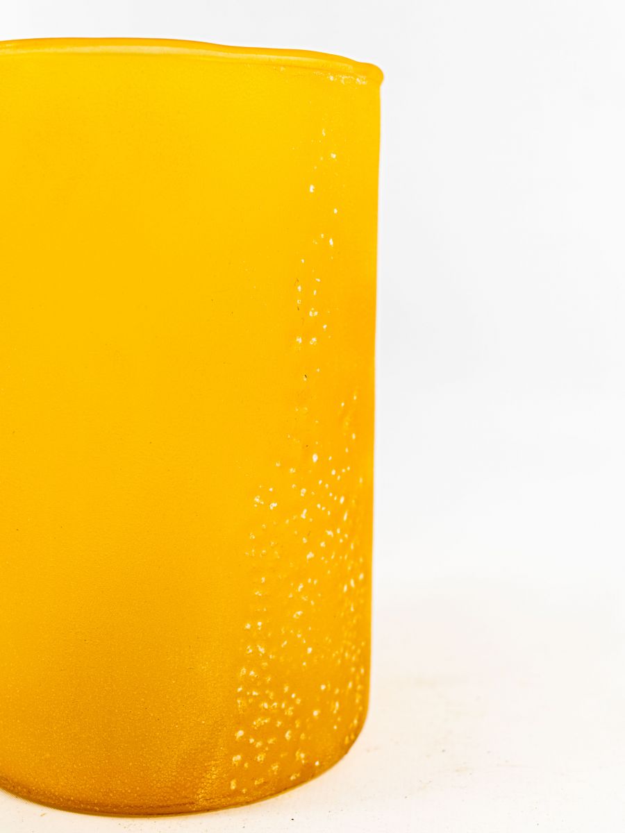 Fanal De Vidrio Color Ambar