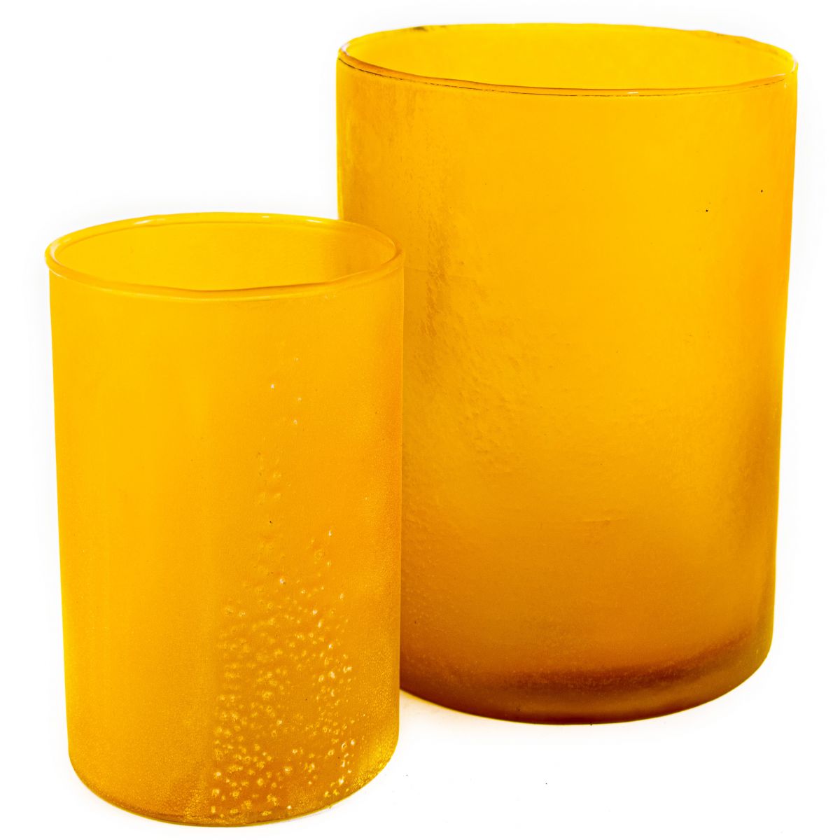 Fanal De Vidrio Color Ambar