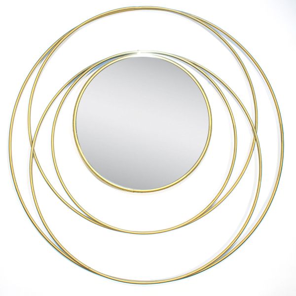 Espejo Dorado Circulos