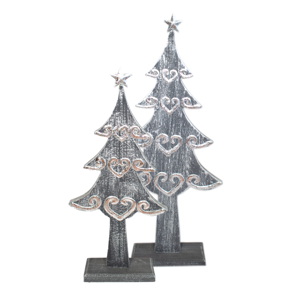 Arbol De Navidad Plateado