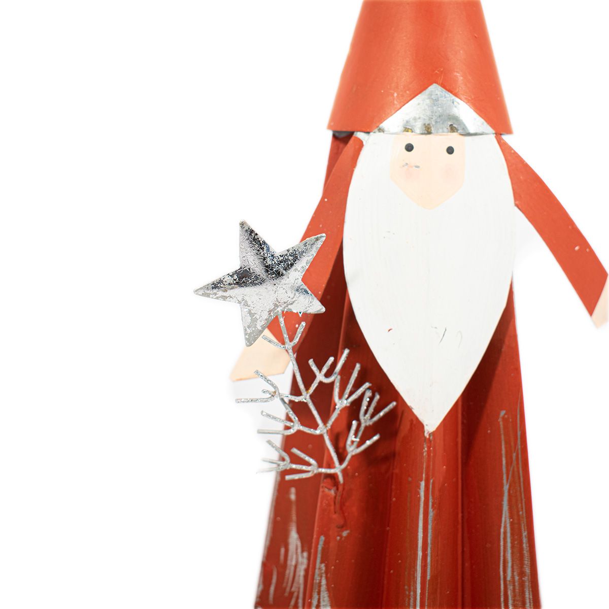 Papa Noel Metal IVSA Venta mayorista de objetos de decoración.