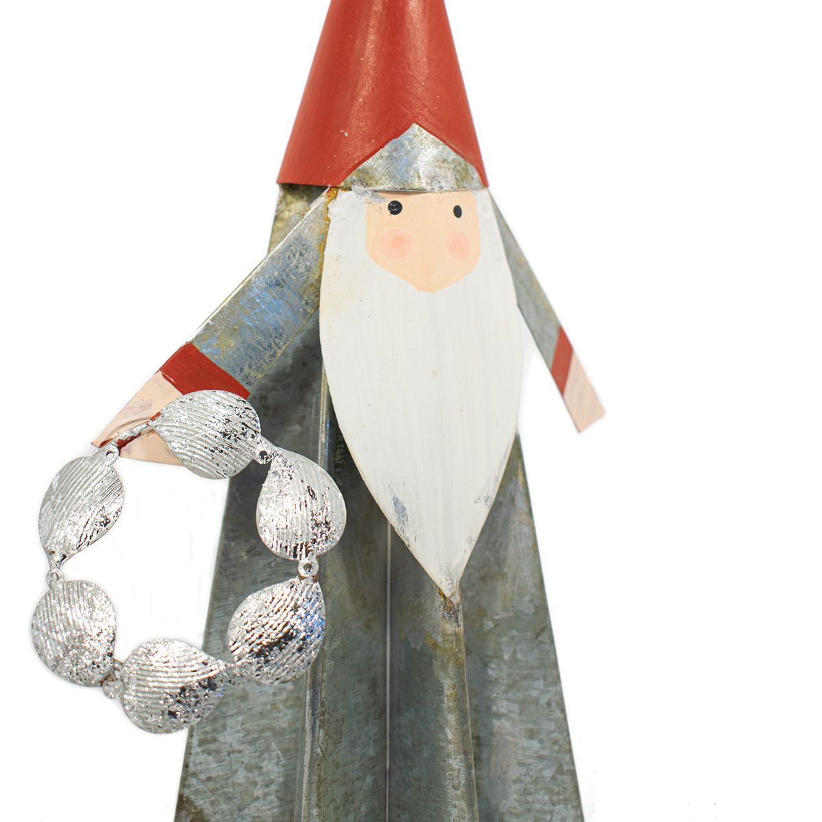 Papa Noel Metal IVSA Venta mayorista de objetos de decoración.