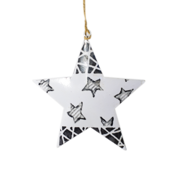 Estrella Con Estampa Blanca