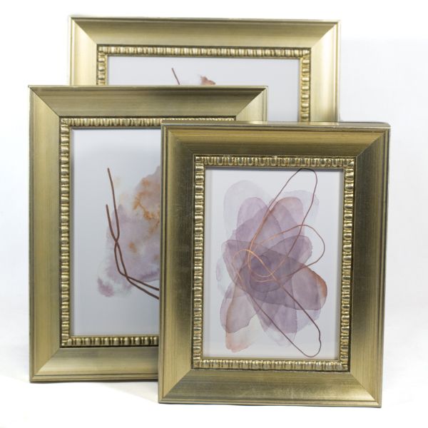 PORTARETRATO  DORADO CON BORDE TALLADO