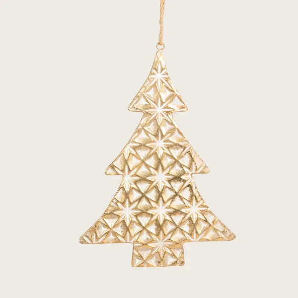 PINO COLGAR METAL DORADO ESTRELLAS