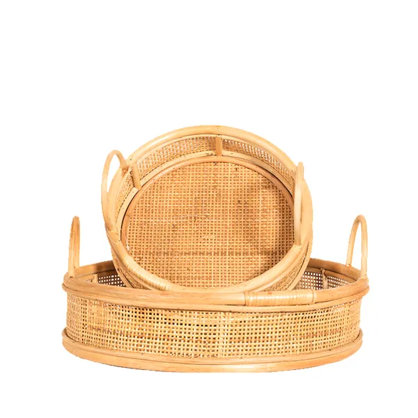 S/2 Bandeja Rattan Aura