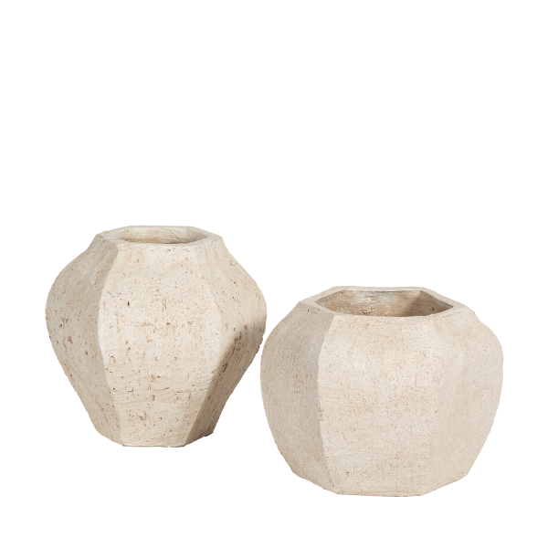 Florero Hexag Ceramico Cachi