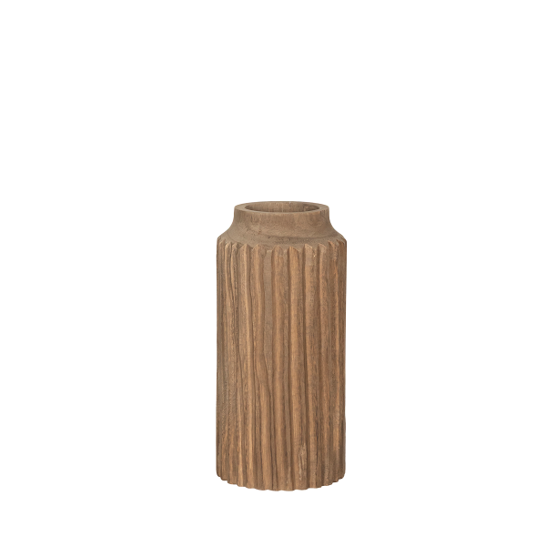Florero Madera Surcos