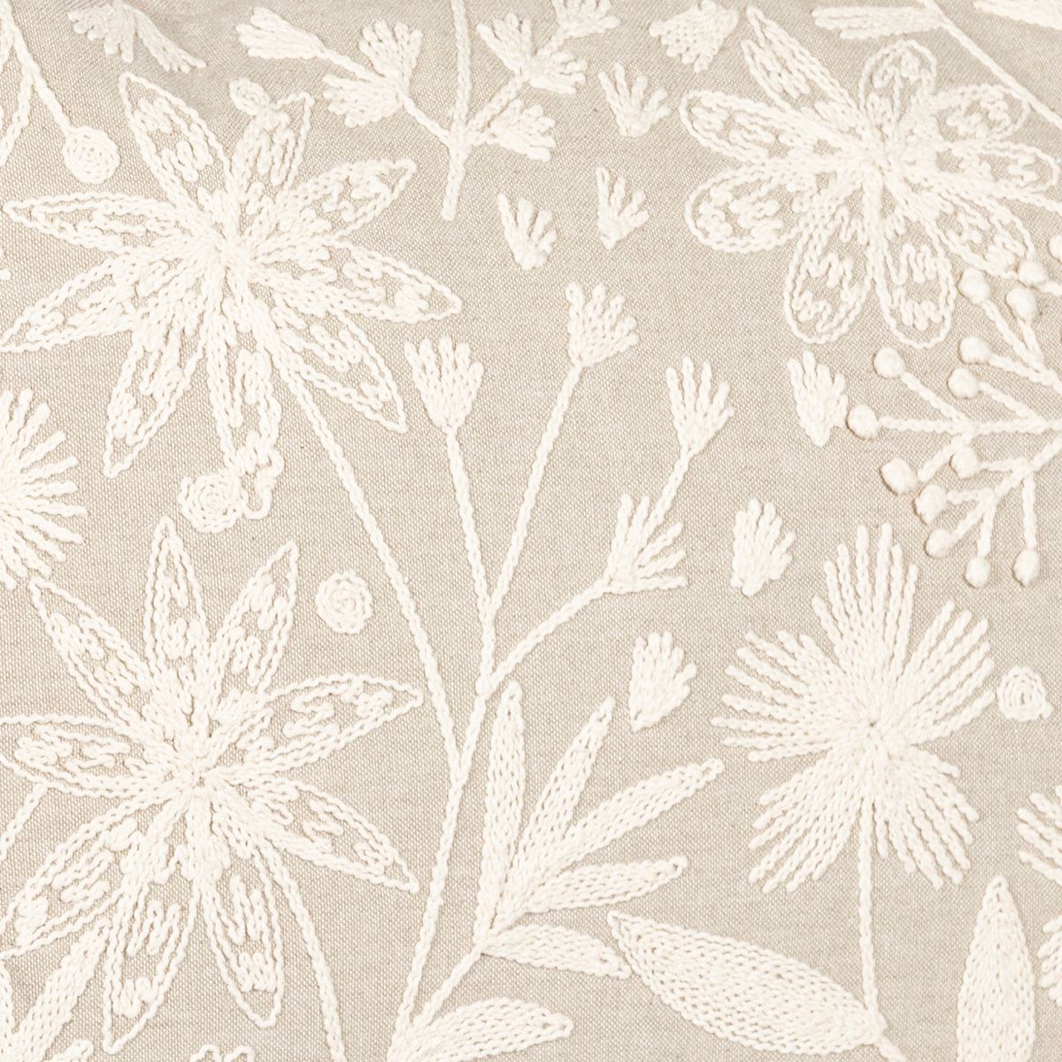 Almohadon Flowers Bordado - 35 X 50 Cm