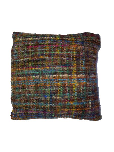 Almohadón telar con azul