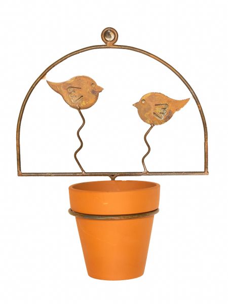 Macetero pajarito para una maceta