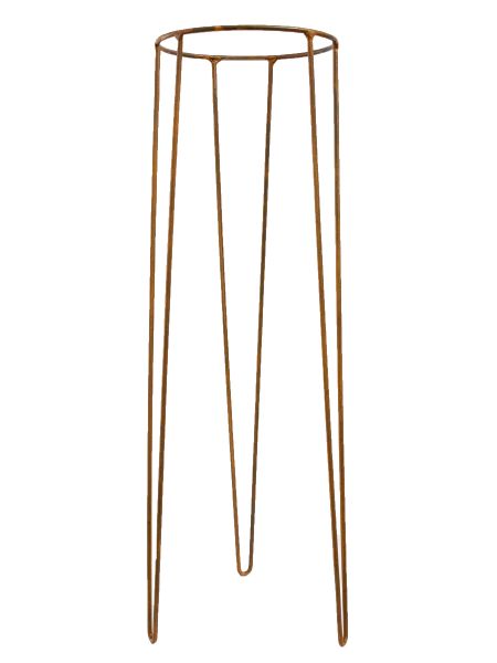 Pie hierro alto con maceta