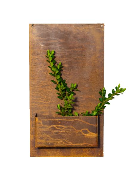 Portasuculenta de chapa vertical